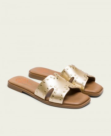 Porronet 3115 Metallic Slide Flip-Flops