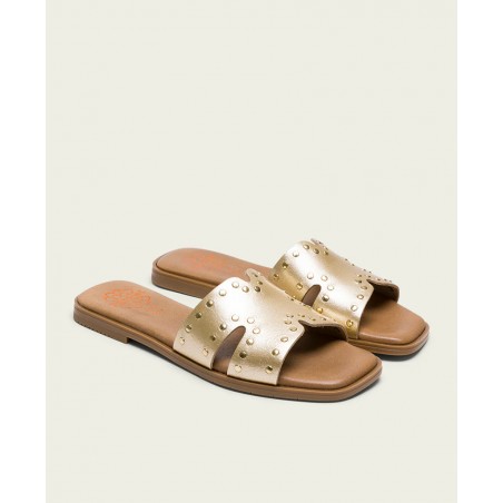 Porronet 3115 Metallic Slide Flip-Flops