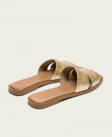 Porronet 3115 Metallic Slide Flip-Flops