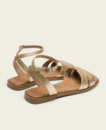 Porronet 3116 Metallic Buckled Sandals