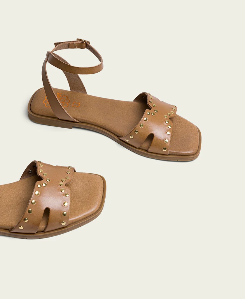 Sandalias marrones de piel Porronet 3116