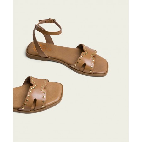 Sandalias marrones de piel Porronet 3116