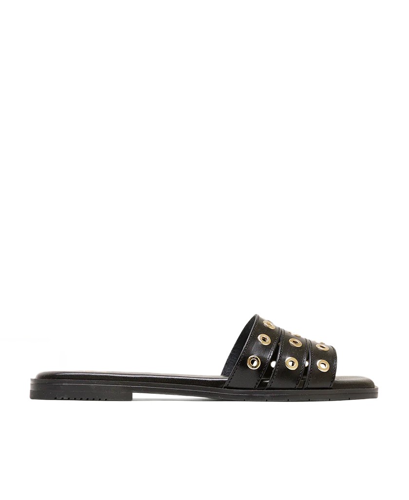 Black studded sandal Porronet Venus 3119