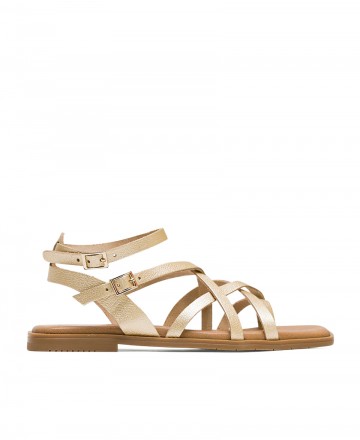 h2Sandalia de tiras dorada Porronet Vita 3121 h2 pDeslumbra con el calzado que te hara sentir como una estrella en tu dia a dia