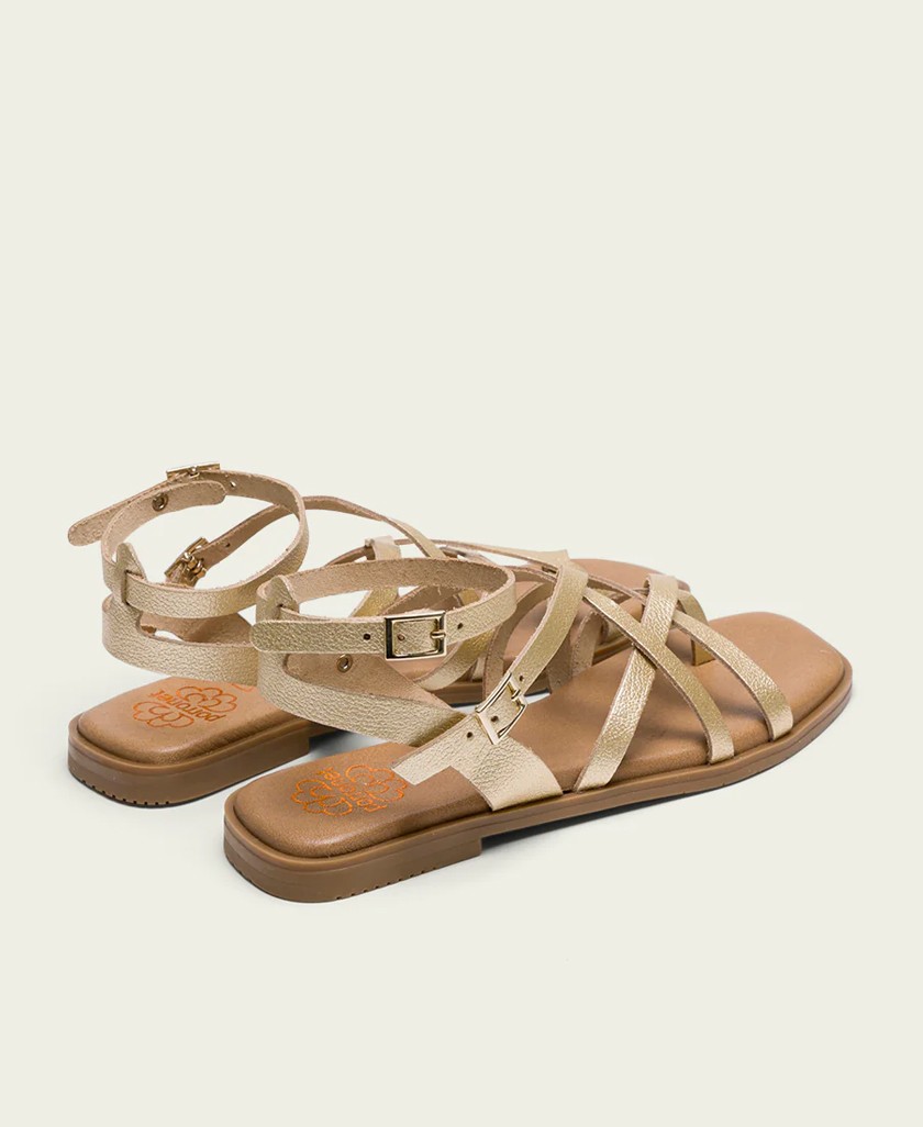 h2Sandalia de tiras dorada Porronet Vita 3121 h2 pDeslumbra con el calzado que te hara sentir como una estrella en tu dia a dia