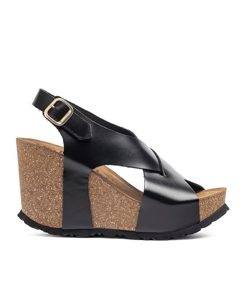 Yokono Corfu 250 Leather Wedge Sandals
