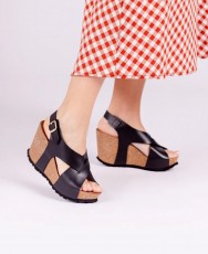 Yokono Corfu 250 Leather Wedge Sandals Yokono Corfu 250 Leather Wedge Sandals