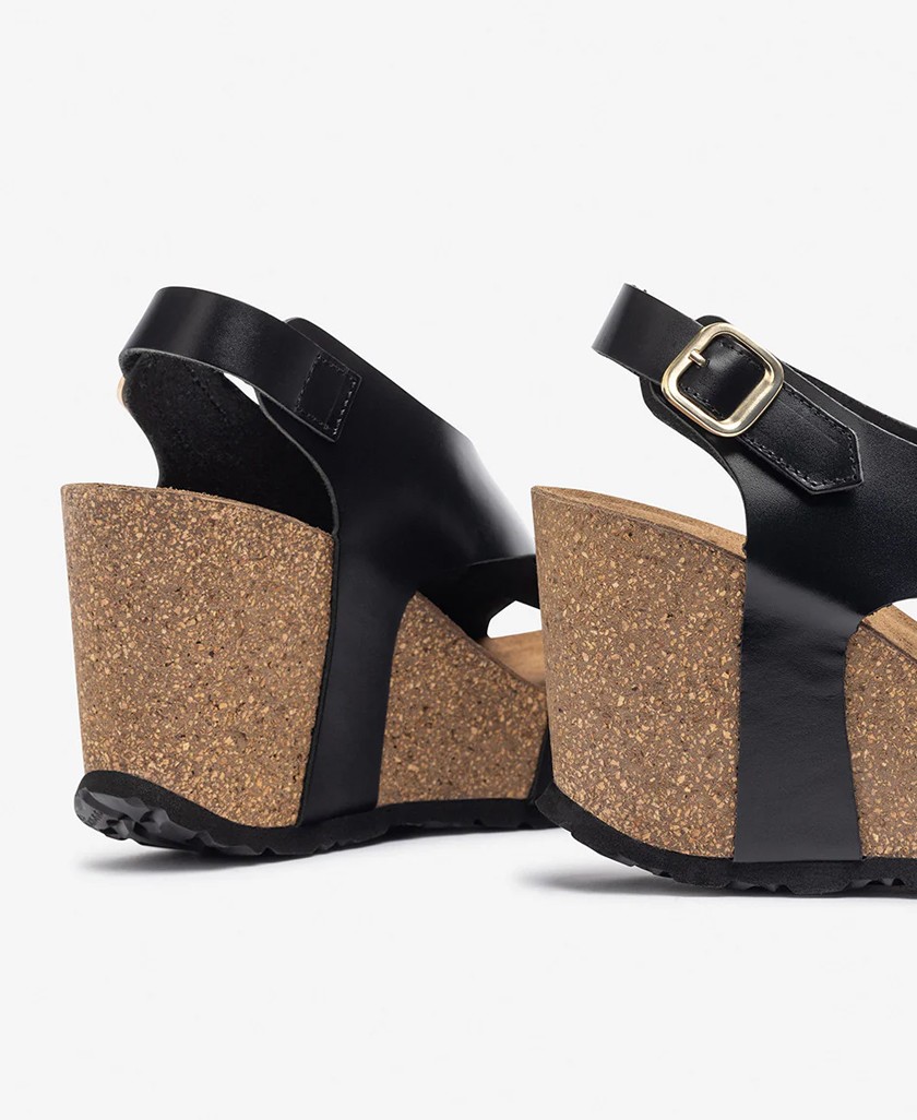 Sandalias de piel con cuña Yokono Corfu 250