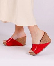 Yokono Corfu 253 Red Wedge Clogs Yokono Corfu 253 Red Wedge Clogs