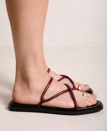 Sandalia cruzada multicolor de mujer Bryan 7300