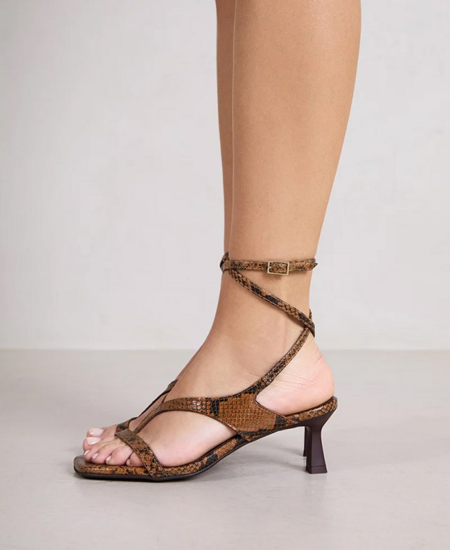 Sandalias de tacón animal print Bryan Gara 6609 Sandalias de tacón animal print Bryan Gara 6609