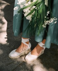 Alpargata blanca alta Vidorreta 27900