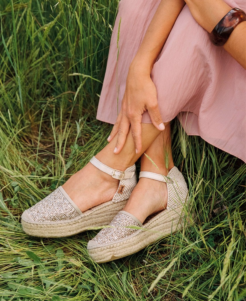 Metallic espadrilles Vidorreta Creta 07100GTCR