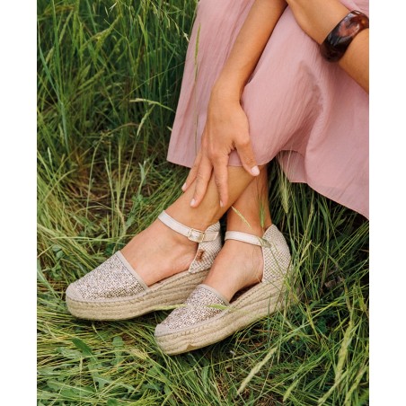 Metallic espadrilles Vidorreta Creta 07100GTCR