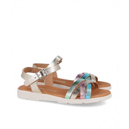 Catchalot 5770 metallic strappy sandals