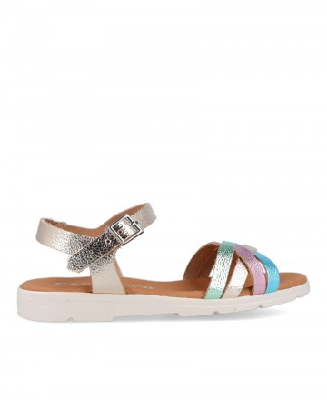 Catchalot 5770 metallic strappy sandals