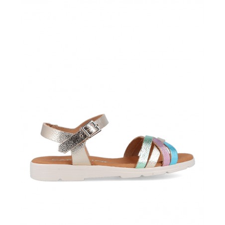Catchalot 5770 metallic strappy sandals