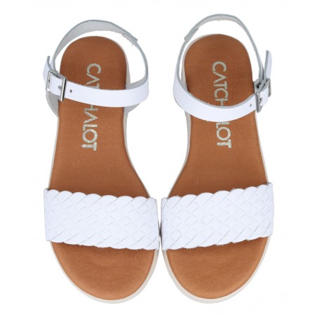 White leather sandals Catchalot 5773