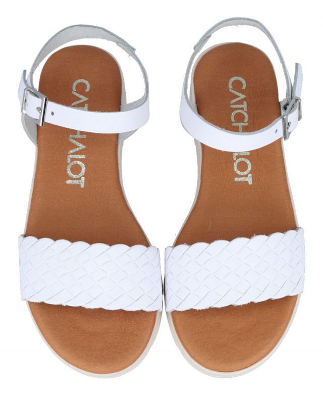 Sandalias blancas de piel Catchalot 5773