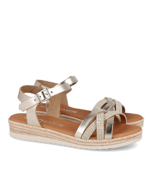 Catchalot 5775 low wedge sandals