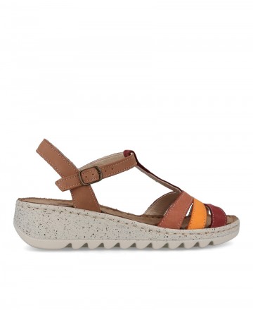 Sandalias de cuña baja Walk & Fly Adra 9371 50680