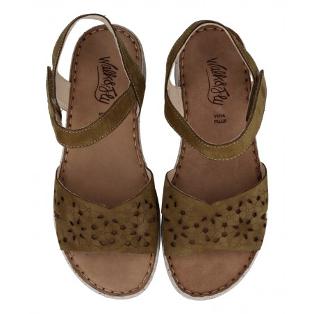 Sandalias de mujer troqueladas Walk & Fly Savina 9371 50401