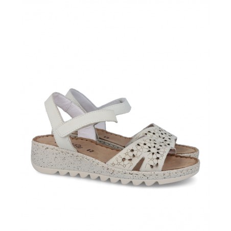 Sandalias blancas Walk & Fly Savina 9371 50401