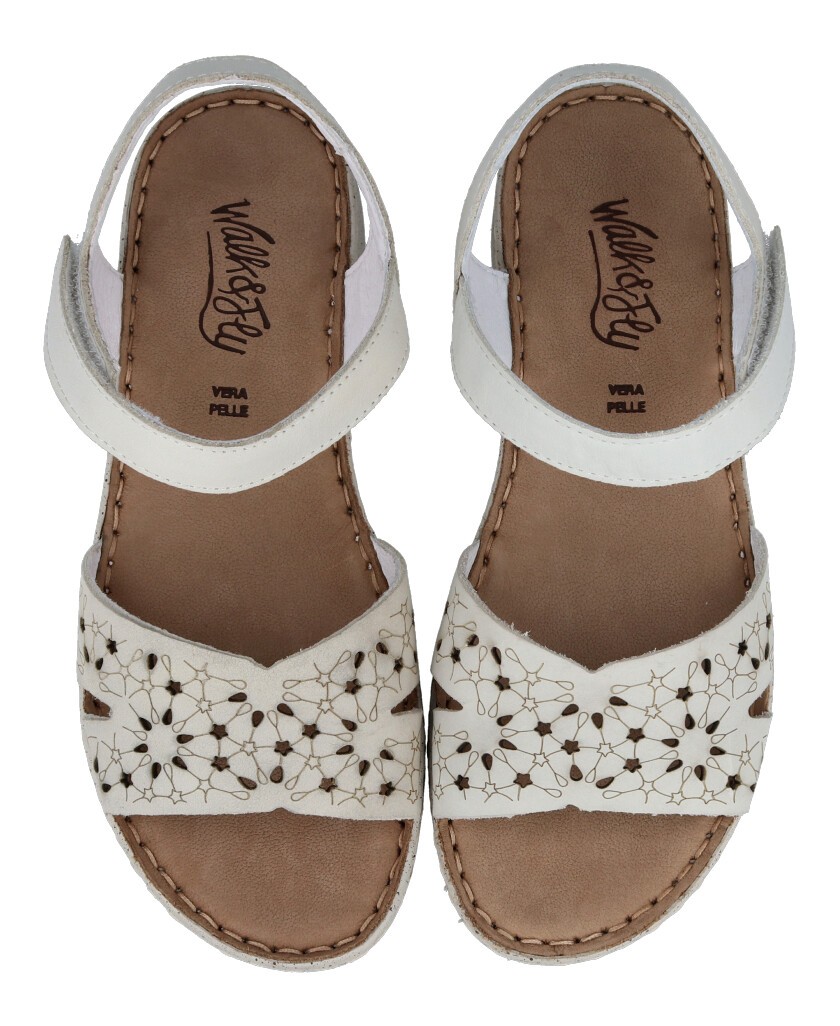 Sandalias blancas Walk & Fly Savina 9371 50401