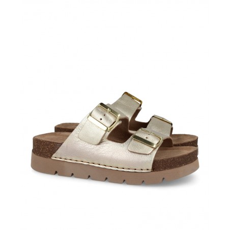 Sandalias doradas Walk & Fly Rimini 8331 50810