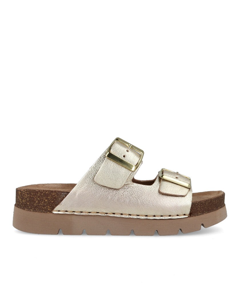 Gold sandals Walk & Fly Rimini 8331 50810