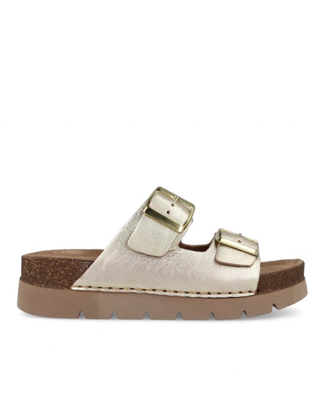 Sandalias doradas Walk & Fly Rimini 8331 50810