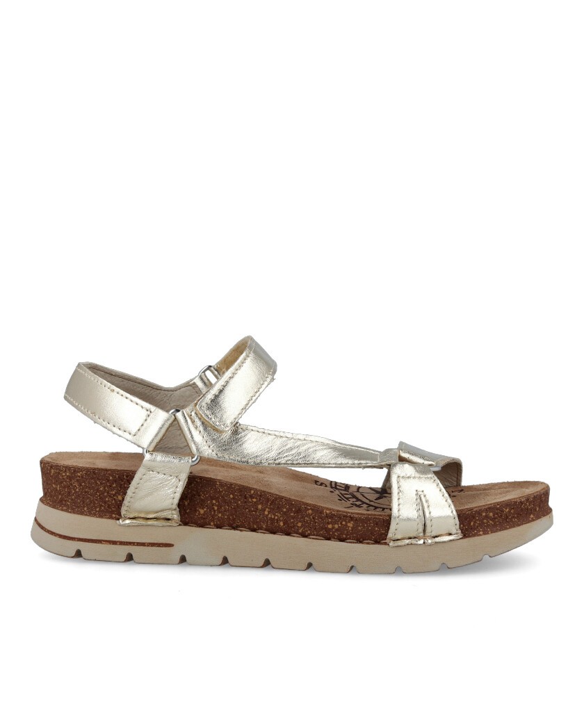 Gold sandals Wak & Fly Miramare 8352 21620