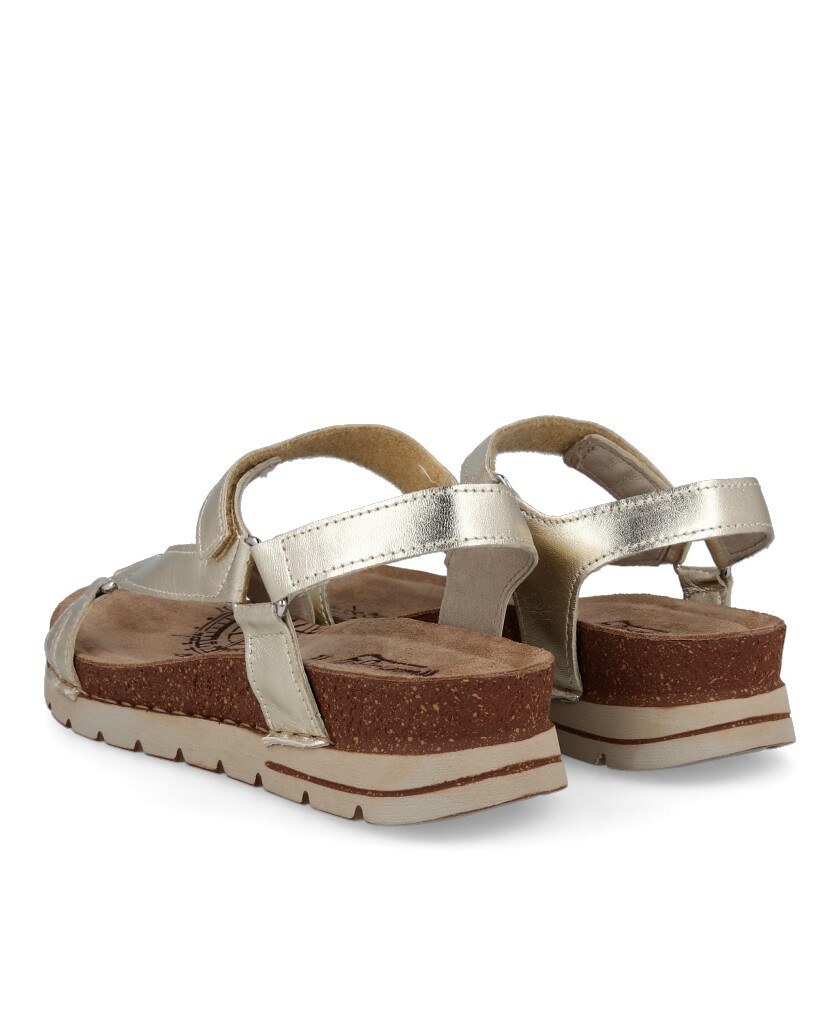 Gold sandals Wak & Fly Miramare 8352 21620