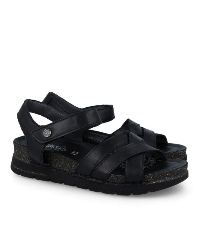 Black sandals Walk & Fly San Telmo 8352 50720