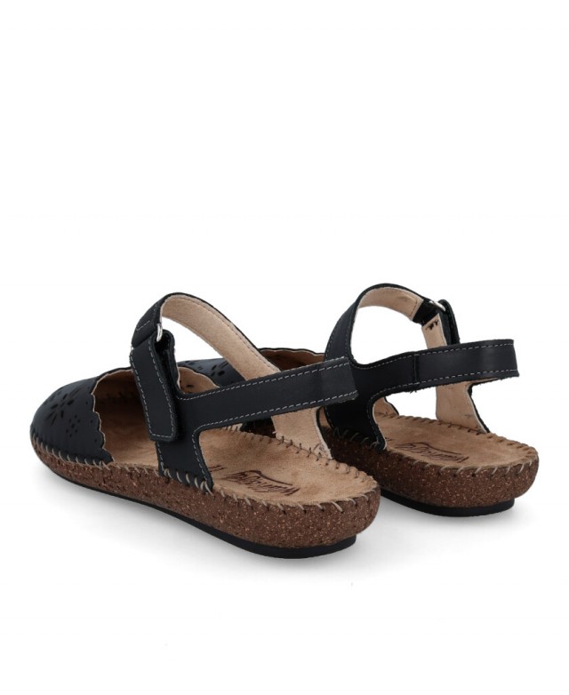 Zapatos negros mujer Walk & Fly Nerano 7261 50411