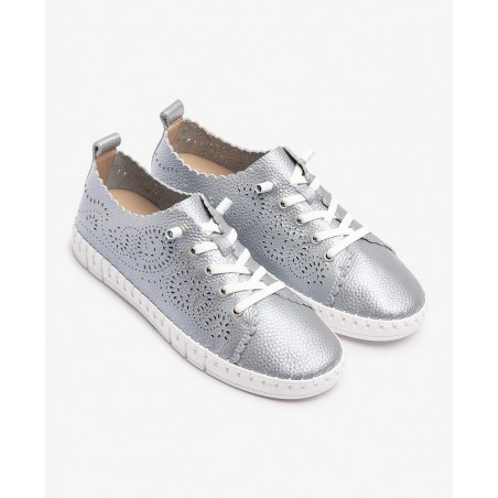 Yokono Flow 005 Silver Women's Sneakers
