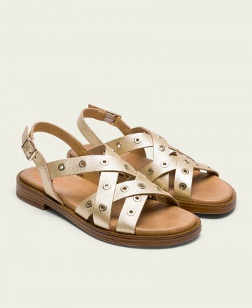 Porronet Mónica 3125 Studded Flat Shoes