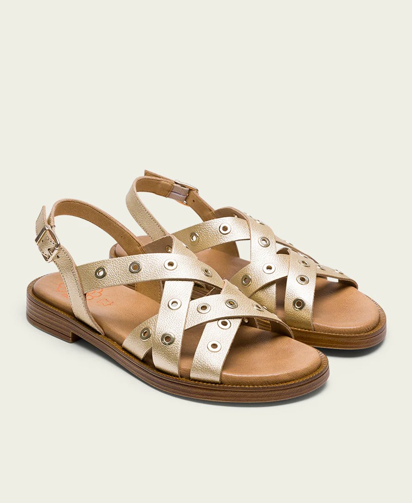 Porronet Mónica 3125 Studded Flat Shoes