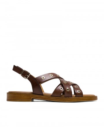 Sandalia marrón chocolate Porronet Mónica 3125