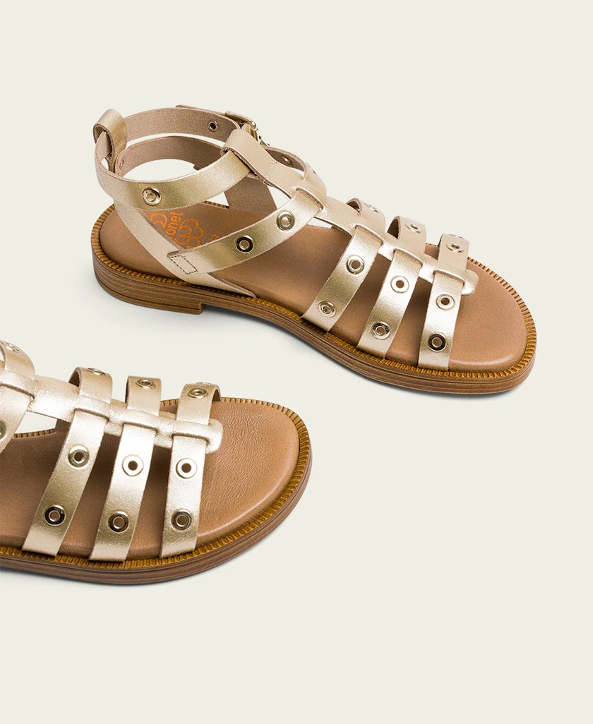 Porronet Mía 3126 Gold Roman Sandal