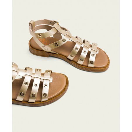 Porronet Mía 3126 Gold Roman Sandal