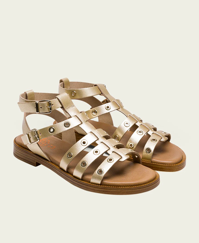 Porronet Mía 3126 Gold Roman Sandal