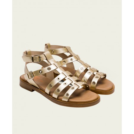 Porronet Mía 3126 Gold Roman Sandal