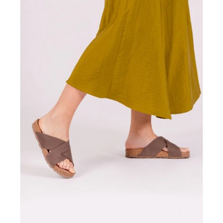 Yokono Jerba 300 Brown Slide Sandal