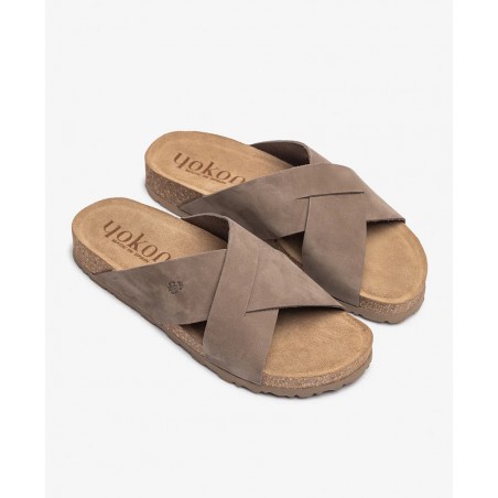 Yokono Jerba 300 Brown Slide Sandal