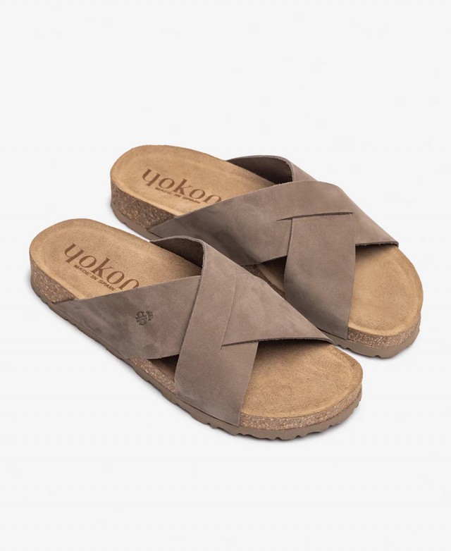 Yokono Jerba 300 Brown Slide Sandal Yokono Jerba 300 Brown Slide Sandal
