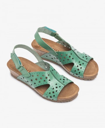 Yokono Monaco 252 low wedge sandals