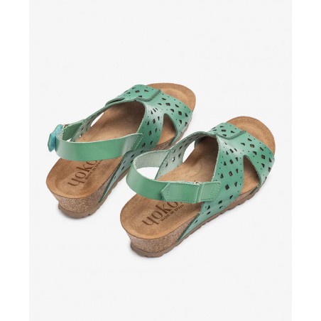 Yokono Monaco 252 low wedge sandals