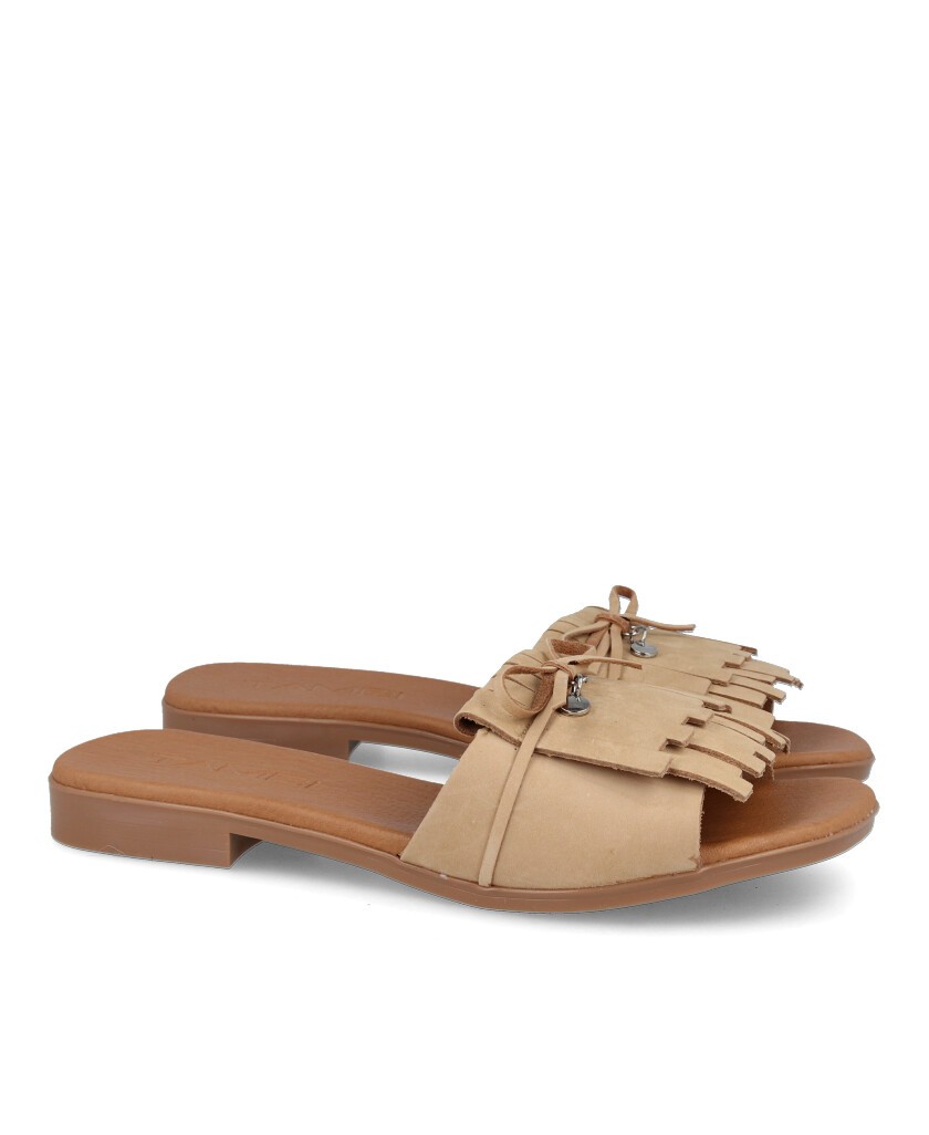 Andares Abi 16 Beige Leather Sandals
