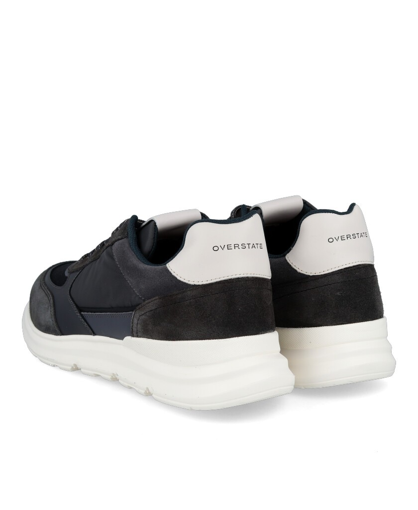 Navy Blue Sneakers Overstate 13571C